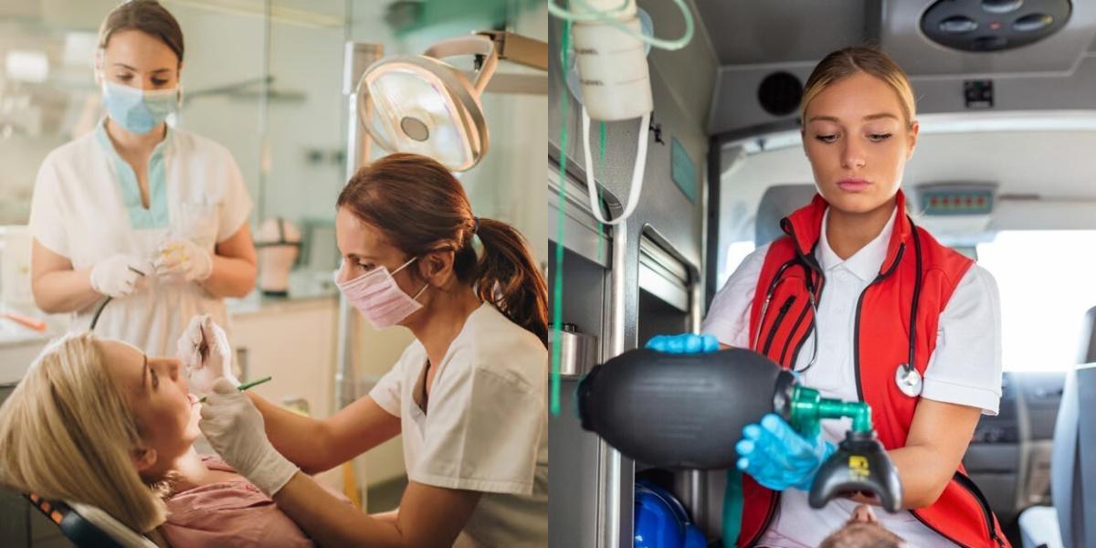 Dental Assistant vs Emergency Medical Technician