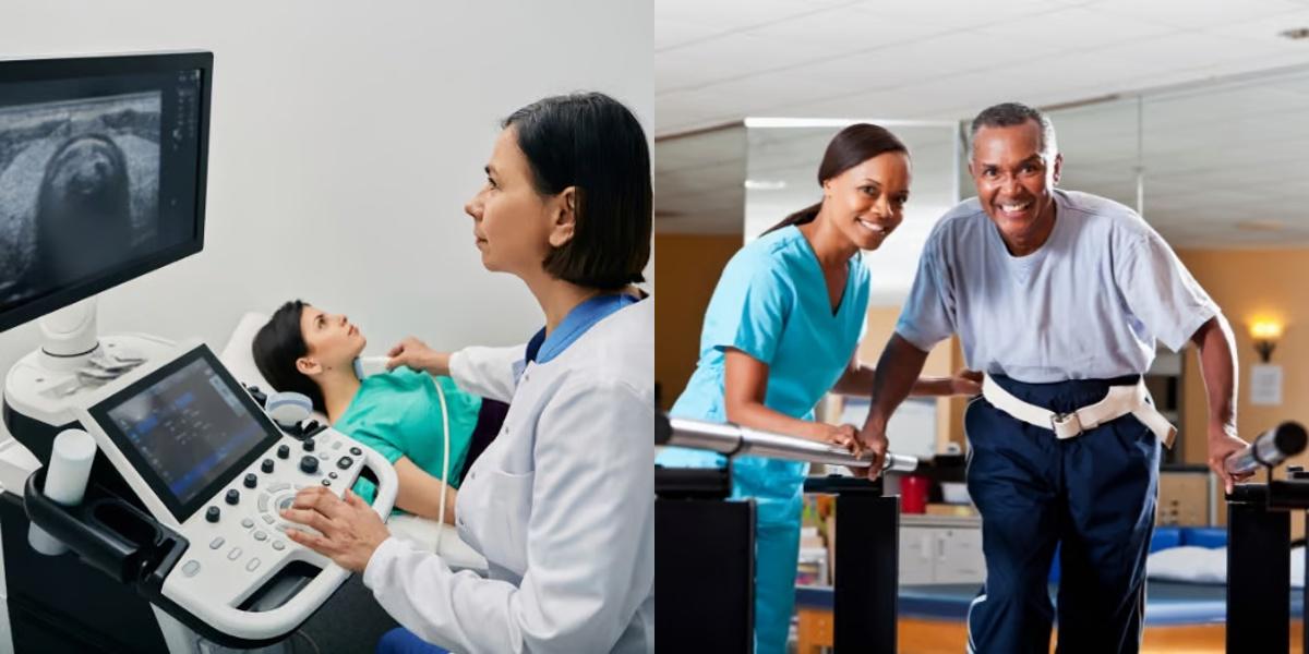 Diagnostic Medical Sonographer vs Physical Therapy Technician