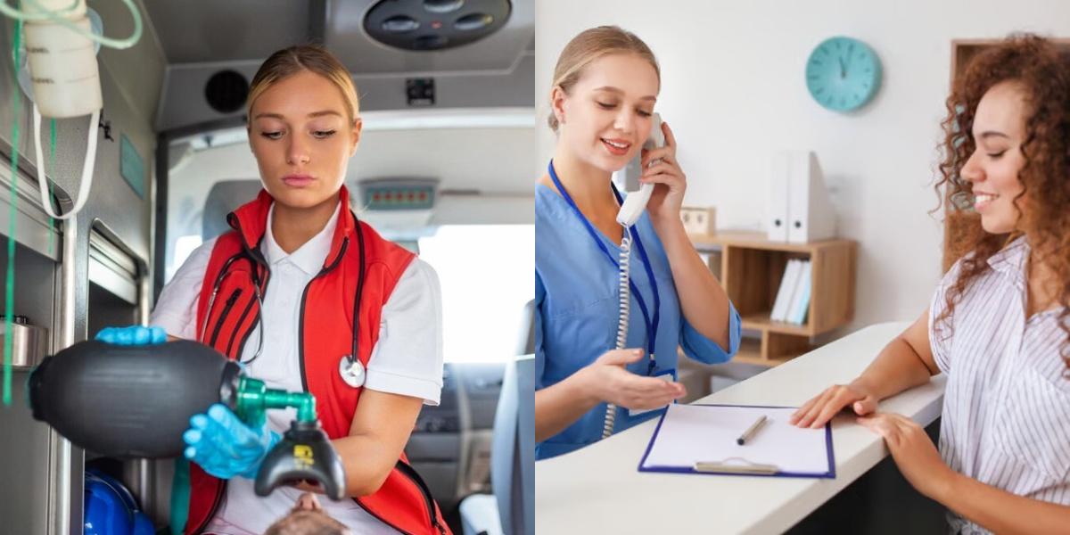 Emergency Medical Technician vs Medical Administrative Assistant