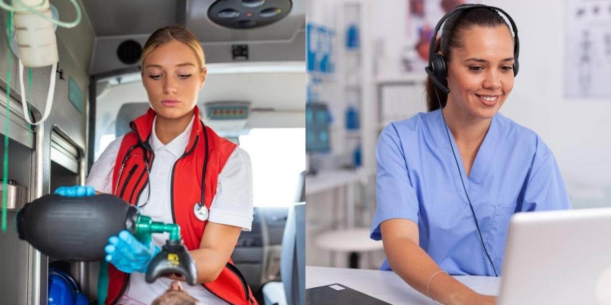 Emergency Medical Technician vs Medical Transcriptionist