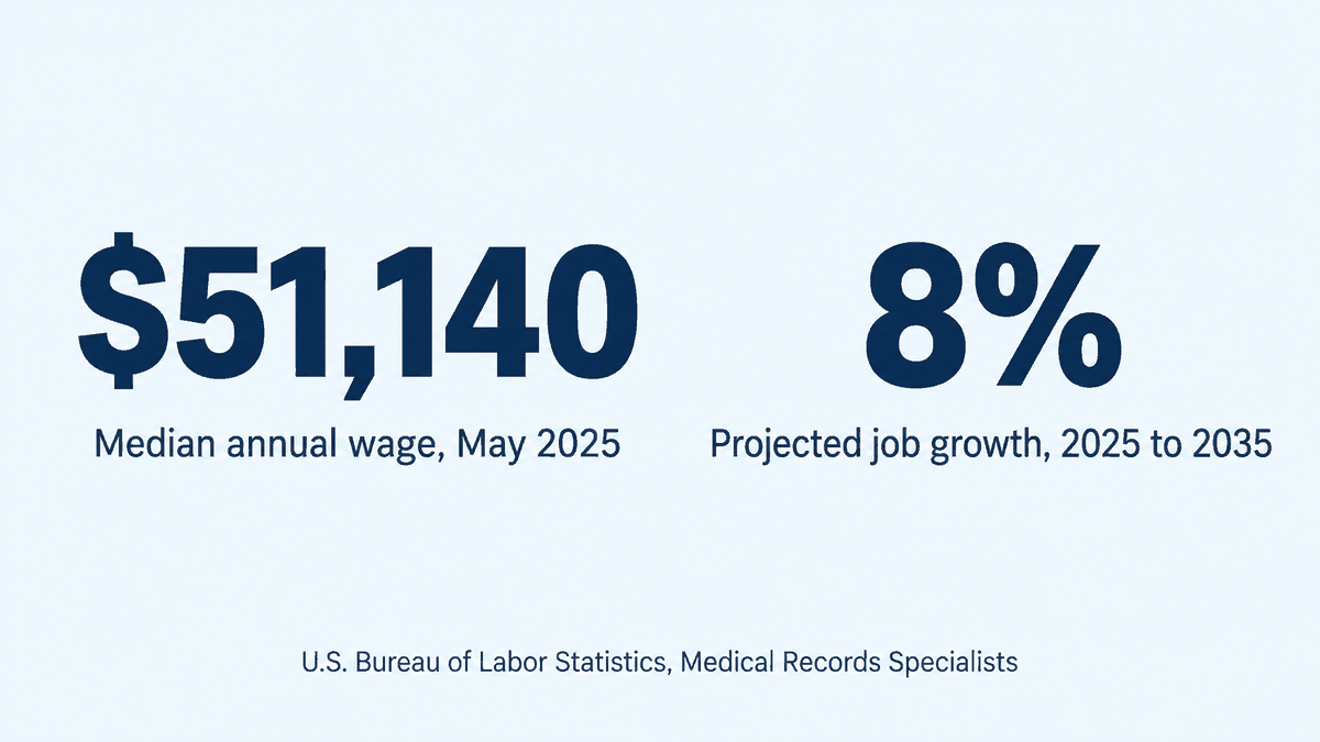 medical biller and coder median salary and projected job growth