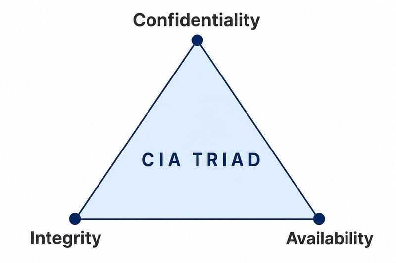 confidentiality integrity availability CIA triad cybersecurity