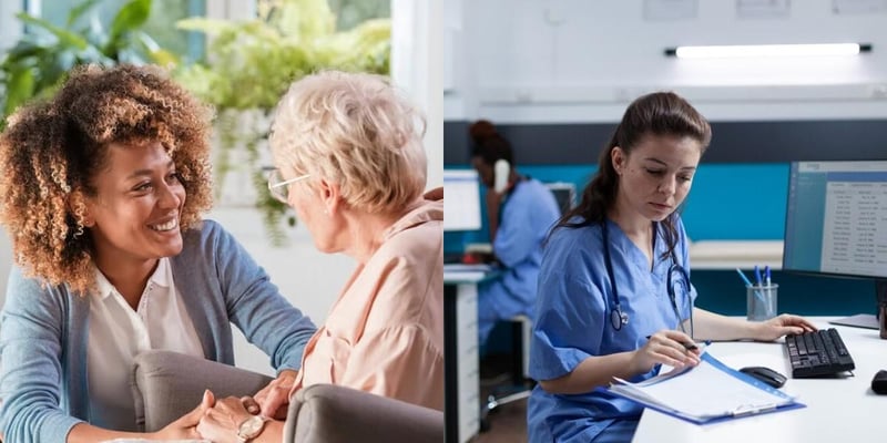Caregiver vs Healthcare Documentation Specialist