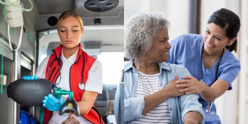 Emergency Medical Technician vs Licensed Vocational Nurse