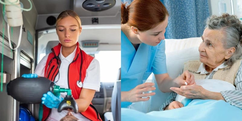 Emergency Medical Technician vs Medication Aide