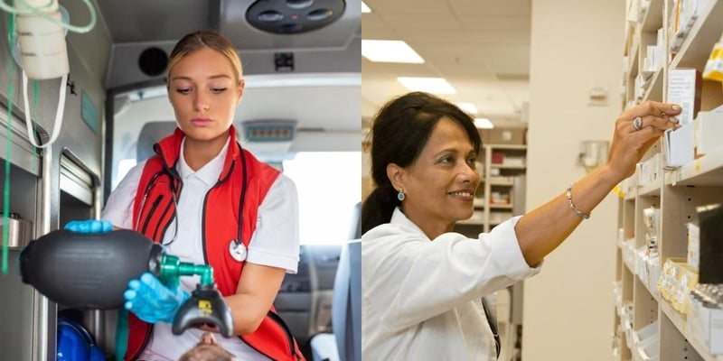 Emergency Medical Technician vs Pharmacy Technician