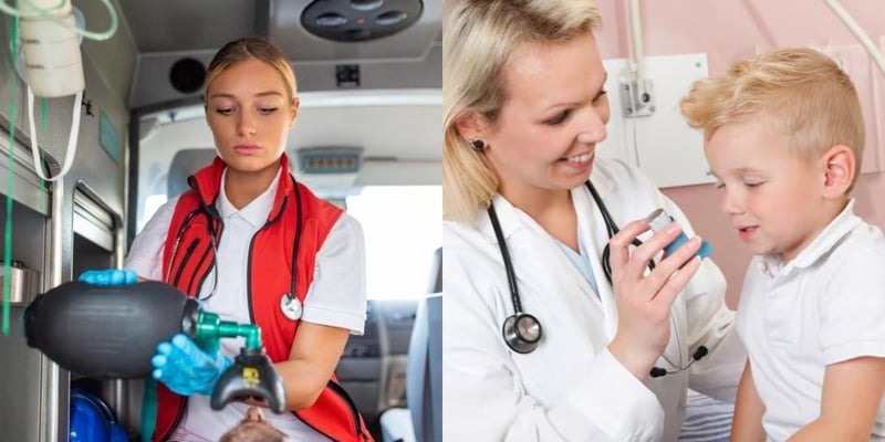 Emergency Medical Technician vs Respiratory Therapist