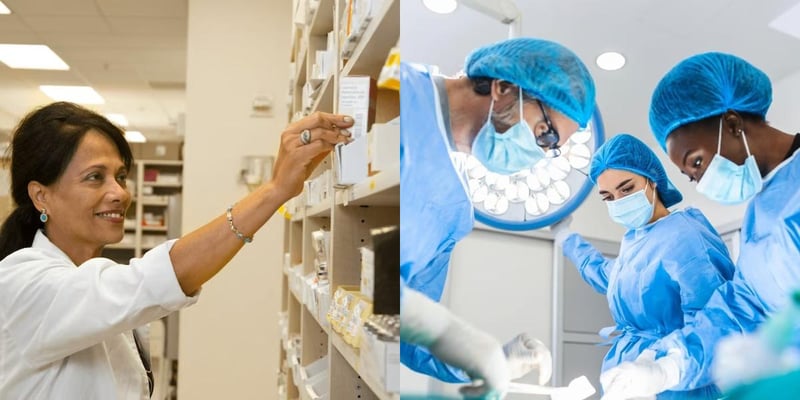 Pharmacy Technician vs Surgical Technician