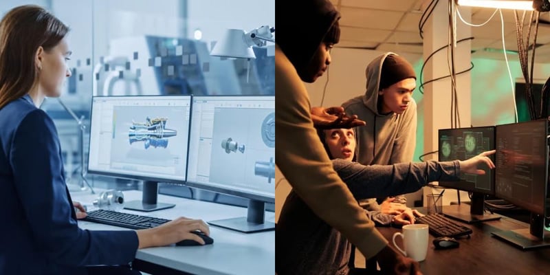 CAD (Computer-Aided Design) vs Cyber Specialist